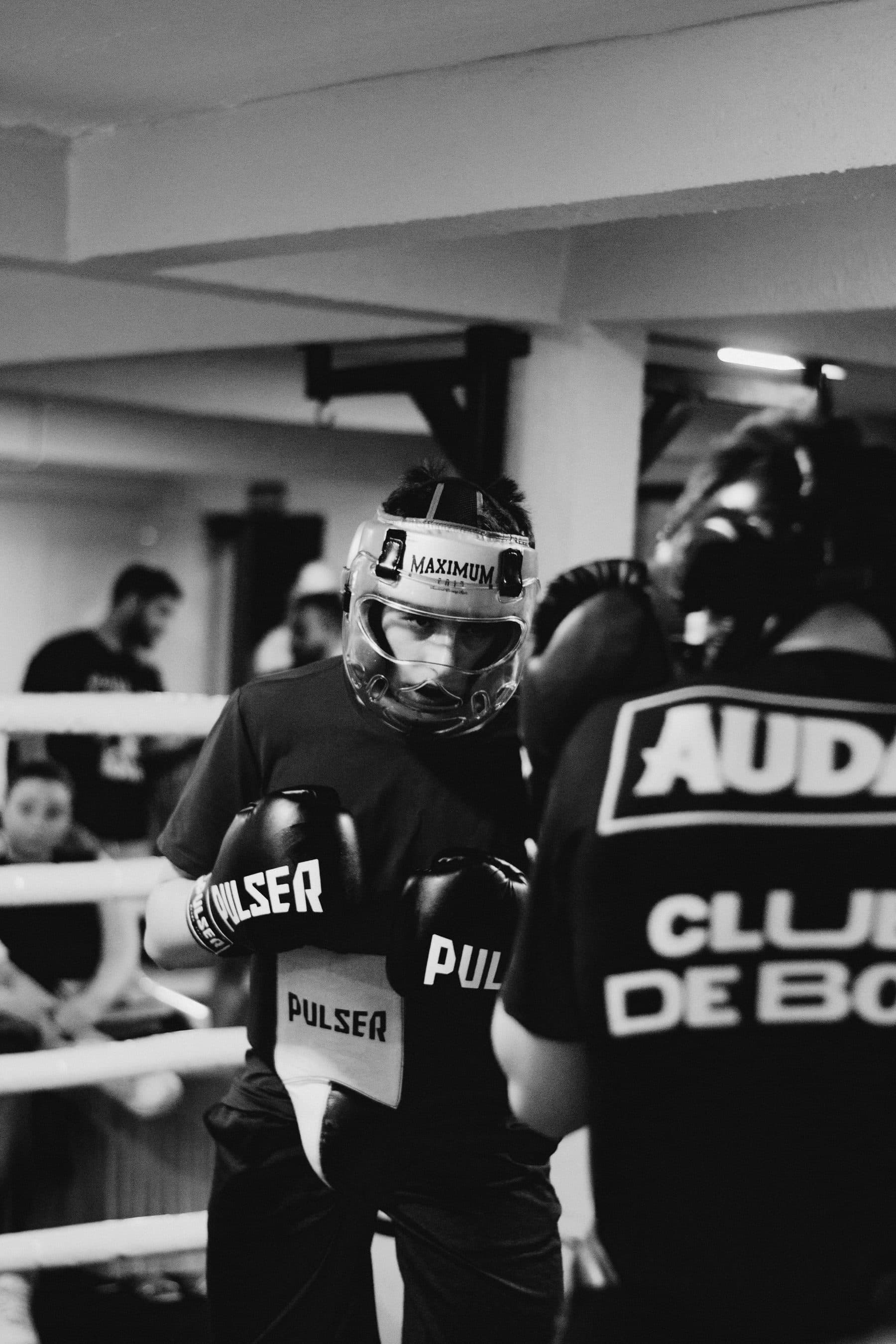 Treino de boxe na AUDAZ